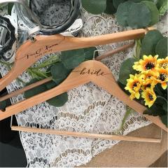 Hotel custom wood hangers for wedding wholesale