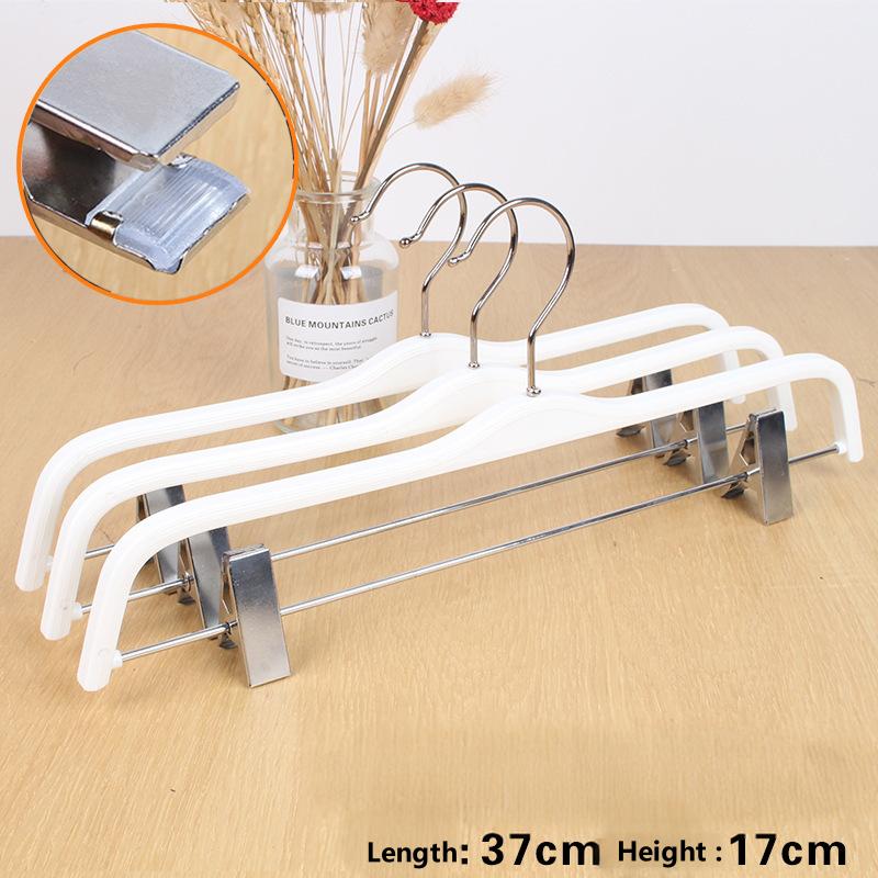 wooden pant hangers with clips