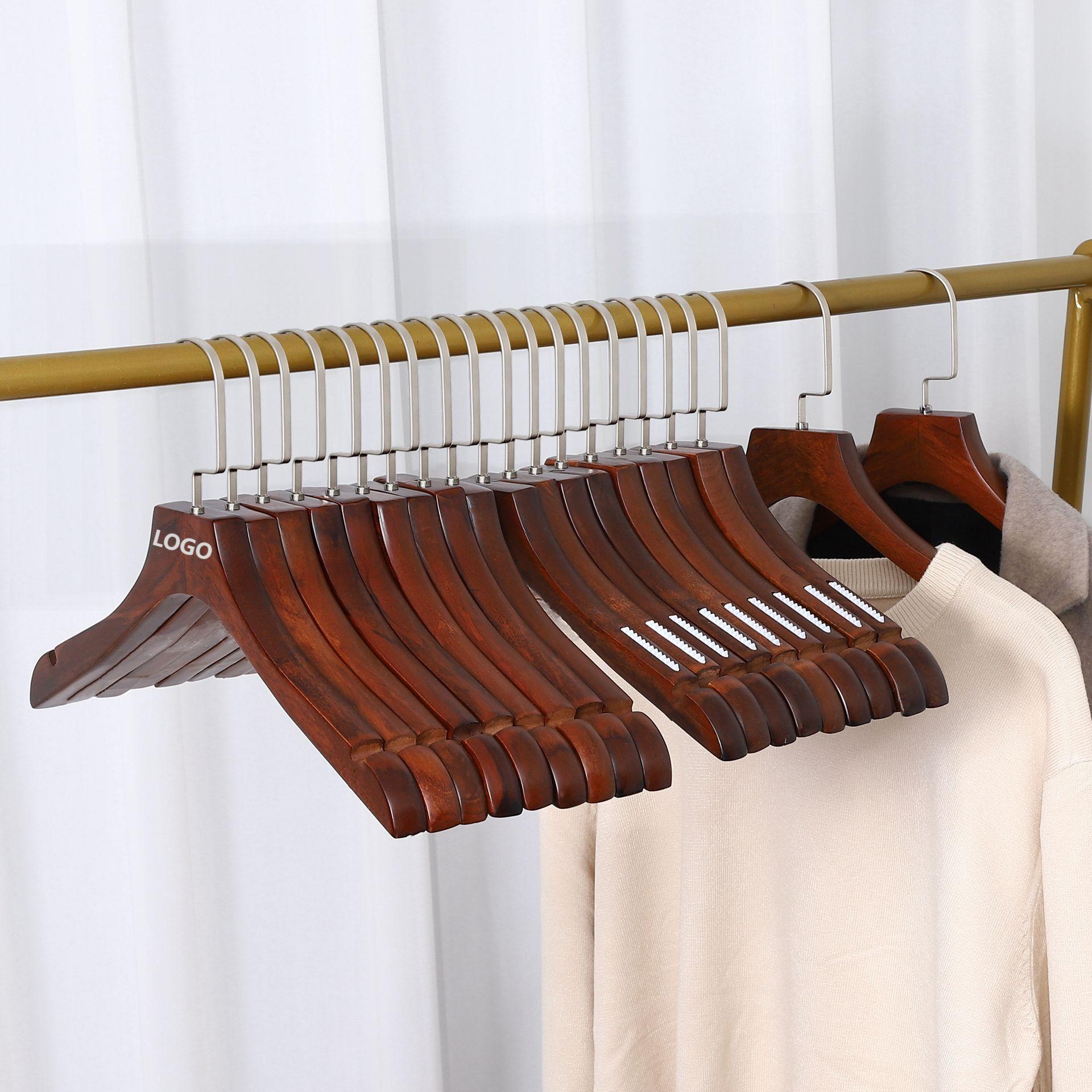 custom wooden coat hanger