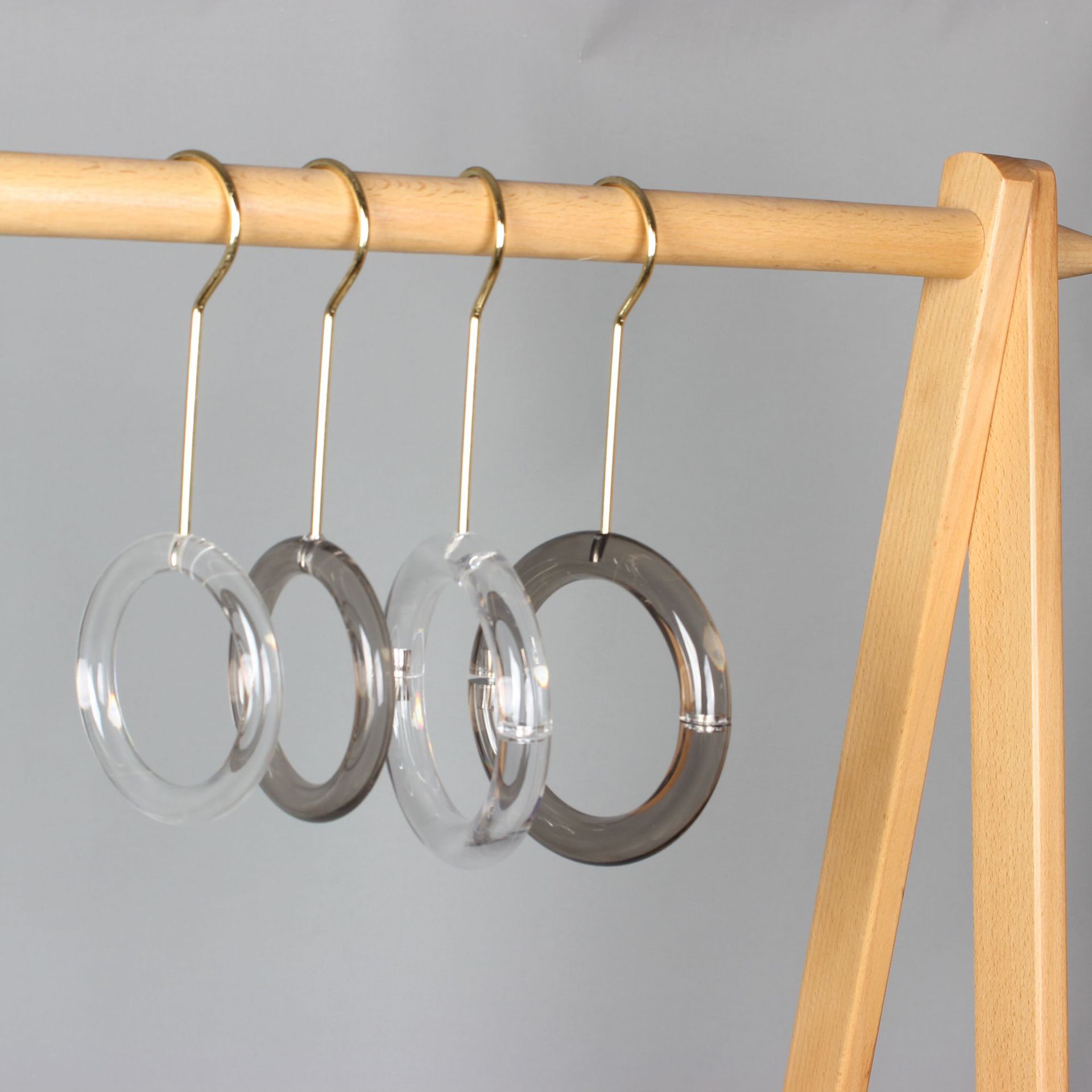 Custom color plastic scarf acrylic hanger for scarves