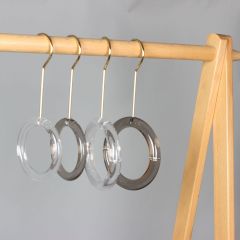 Custom color plastic scarf acrylic hanger for scarves