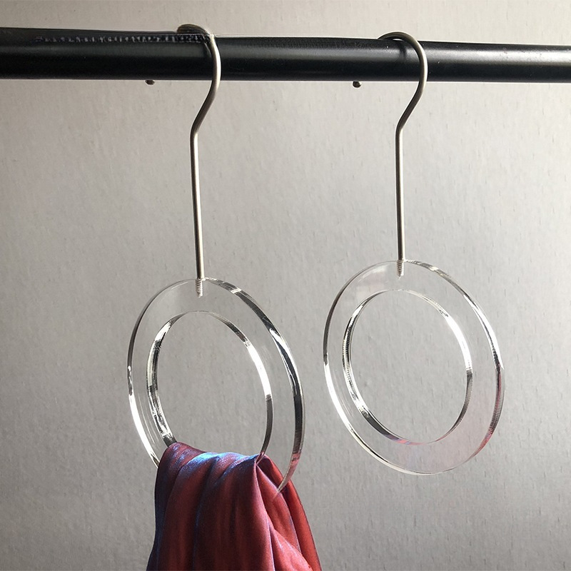 Custom color plastic scarf acrylic hanger for scarves