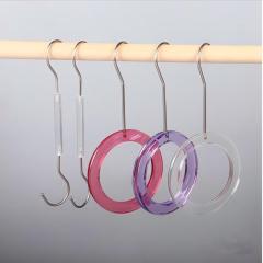 Custom color plastic scarf acrylic hanger for scarves