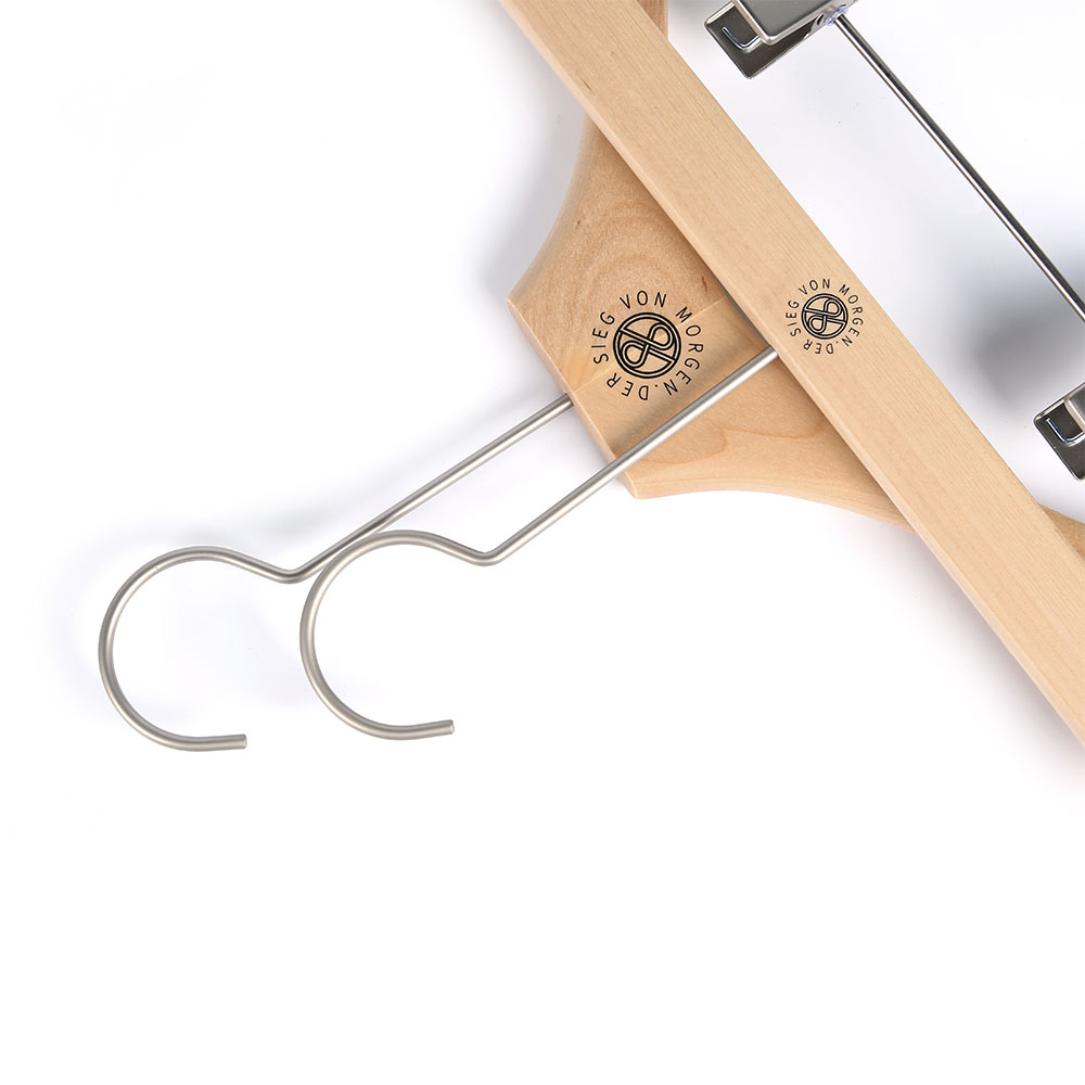 Custom branded cloth hanger for boutique