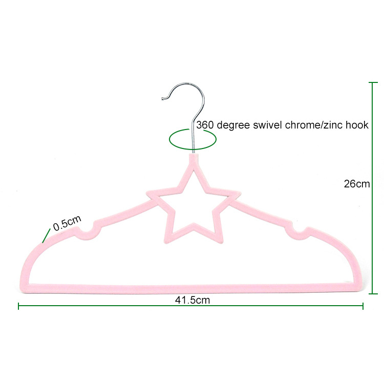 Flock hangers manufacturer velvet cloth baby adult hangers