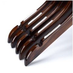 hotel supplies custom luxury wooden clothes hangers