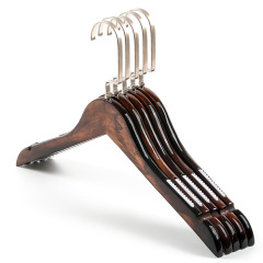 hotel supplies custom luxury wooden clothes hangers
