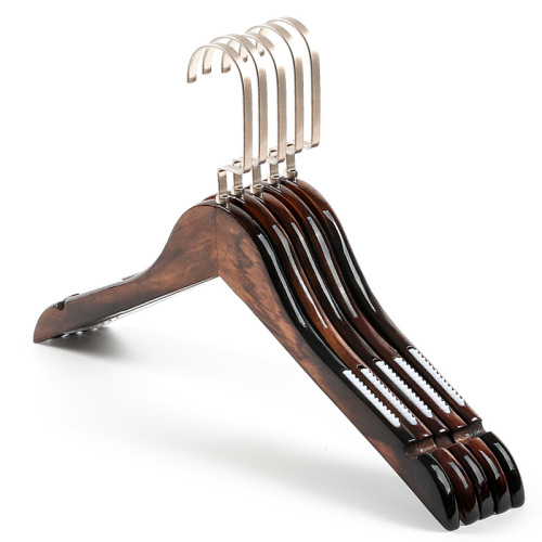 hotel supplies custom luxury wooden clothes hangers