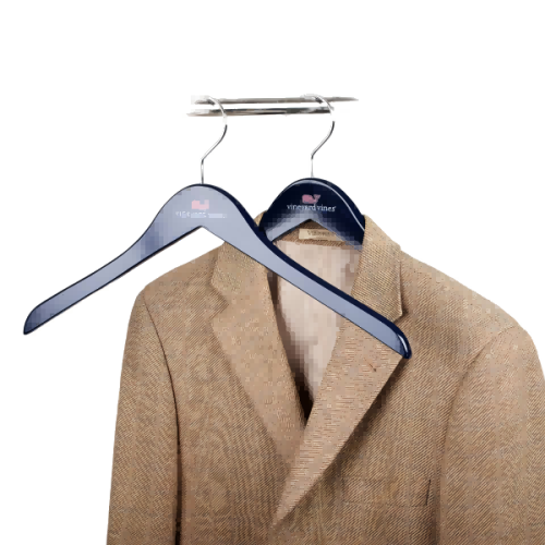 Custom black color wooden coat hangers