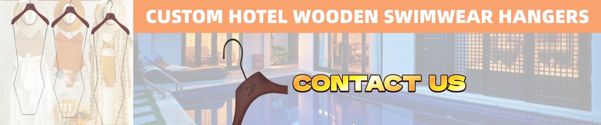 wood swimwear hanger