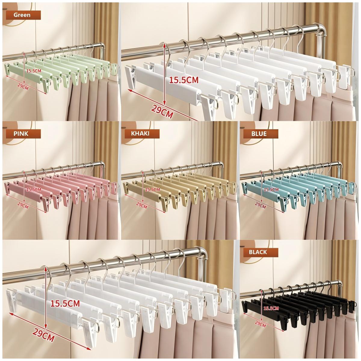 plastic pant hangers with clips