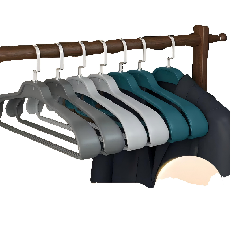 Wide shoulder plastic hangers colorful hanger