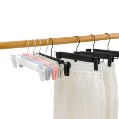 Factory Price Recycle cheap custom color pant hangers with clips