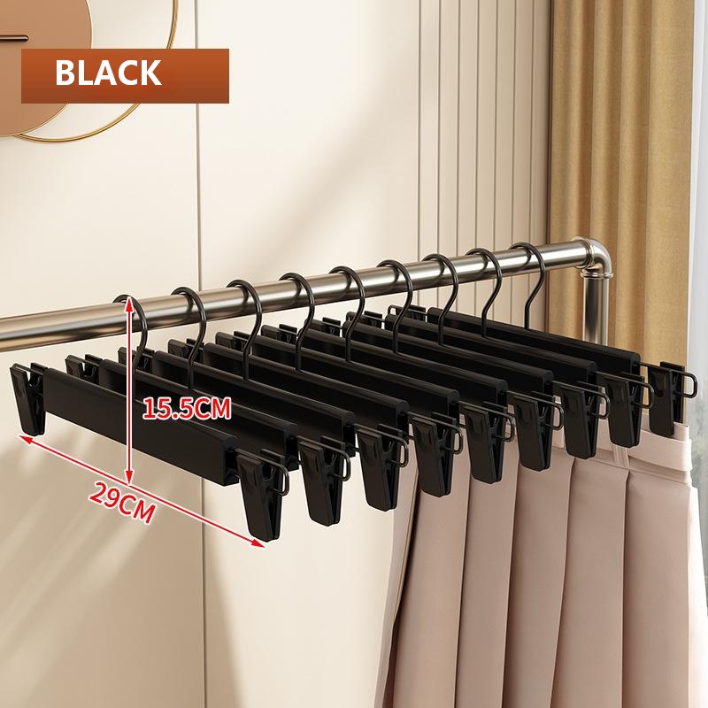 Factory Price Recycle cheap custom color pant hangers with clips