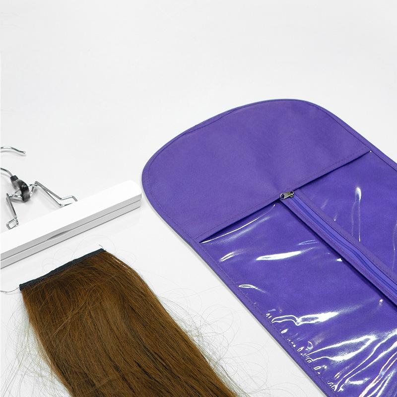 Custom logo quality Pvc wig bag hair extensions Hangers