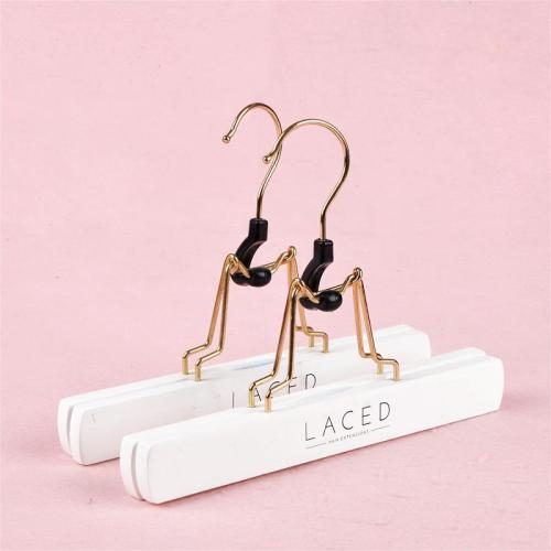 Wig hair extension hanger with gold hook