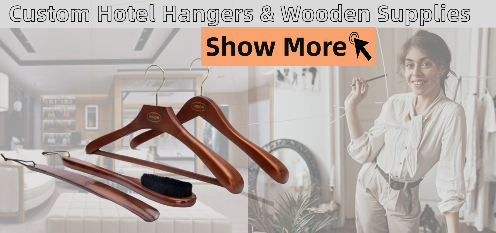 Custom the best hotel hangers