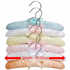 Baby Padded Satin Custom Infant Wooden Hangers