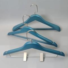 Custom color wooden coat clips hangers