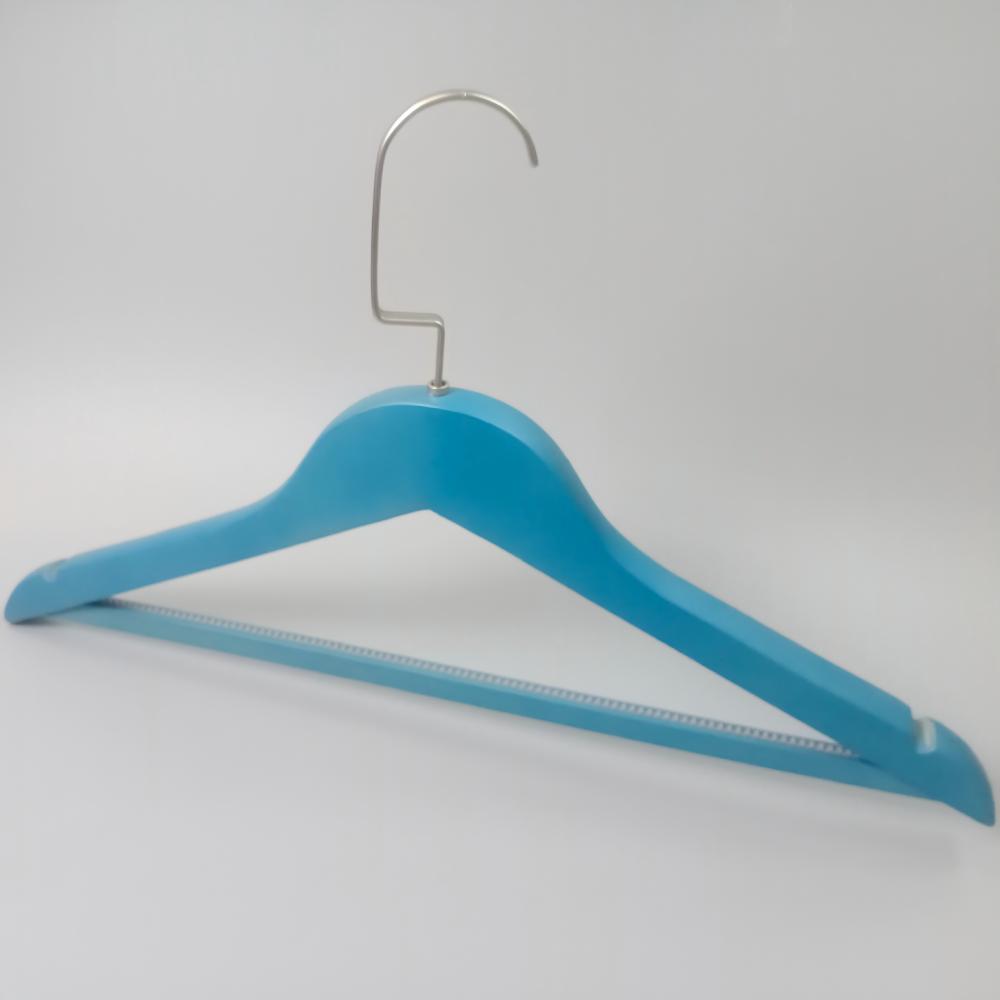 Custom color wooden coat clips hangers
