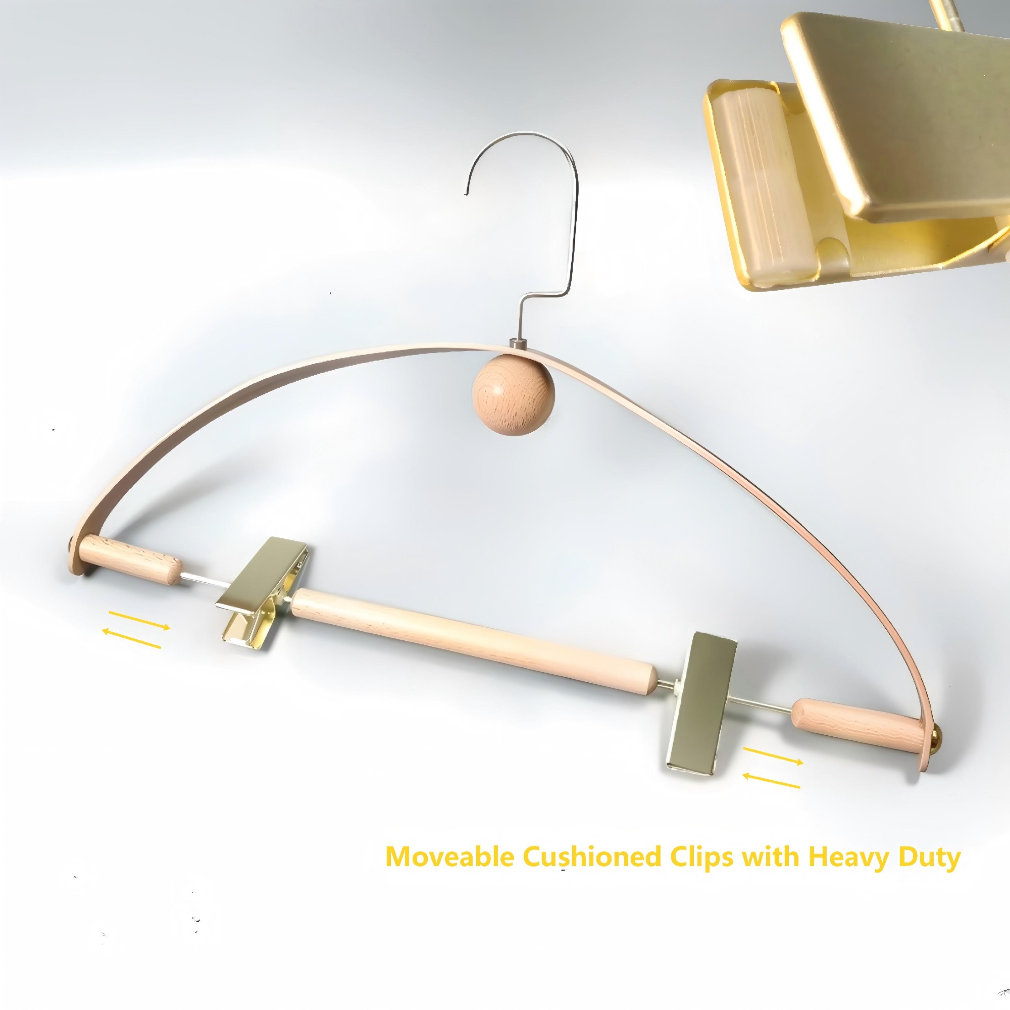 pant hanger with clips