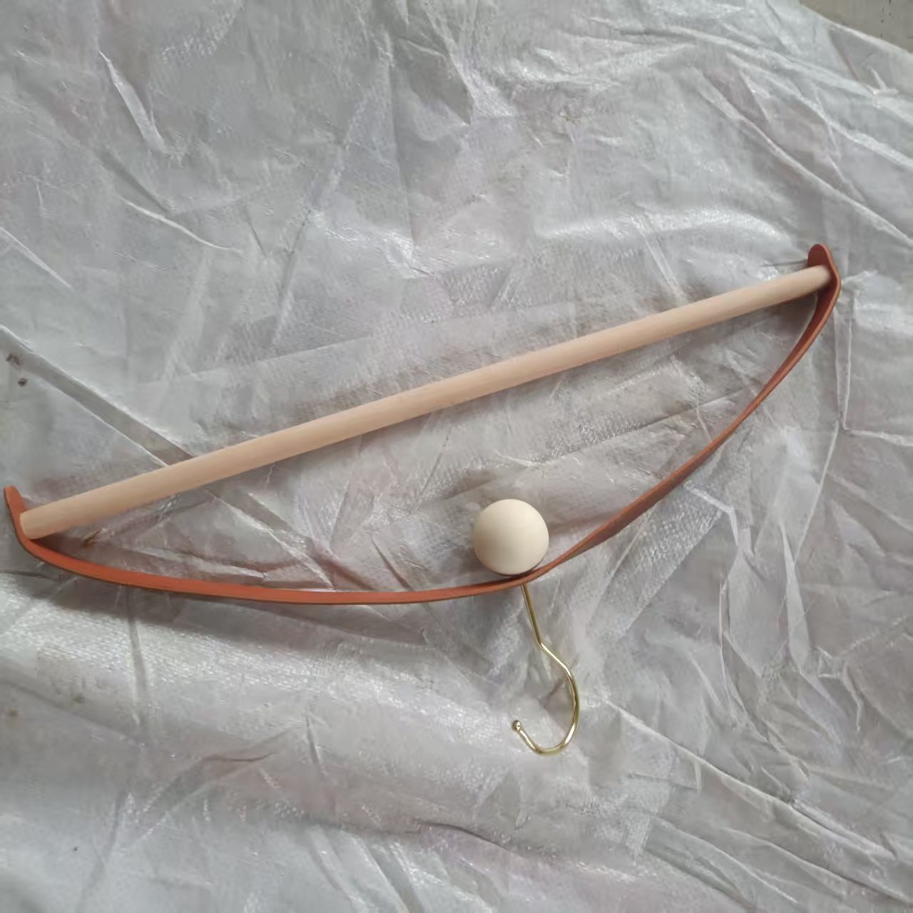 Leather Wide Shoulder Custom Coat Hanger