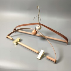 Leather Wide Shoulder Custom Coat Hanger