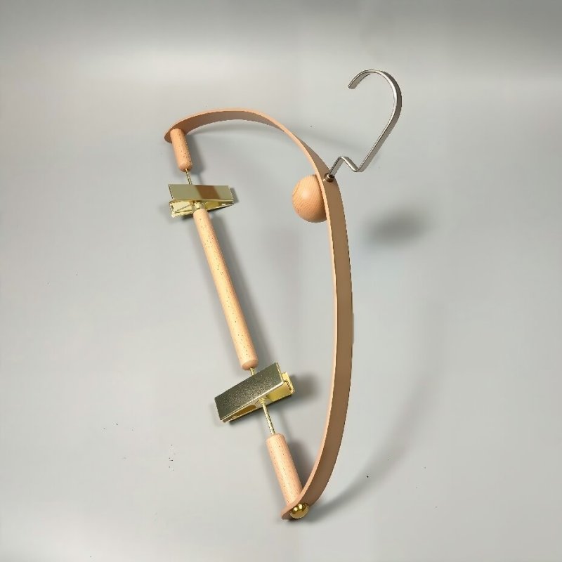 Leather Wide Shoulder Custom Coat Hanger