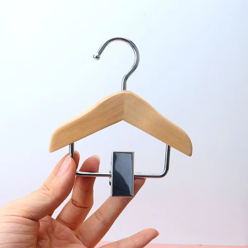 Custom Wooden mini doll pet clothes hangers