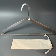 Space Saving Folding Portable Aluminum Travel Clothes Hanger