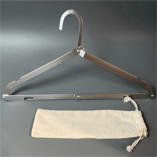 Space Saving Folding Portable Aluminum Travel Clothes Hanger