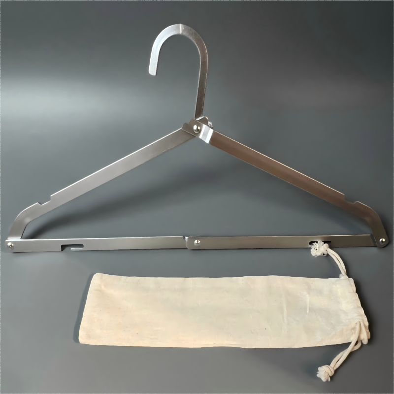 Space Saving Folding Portable Aluminum Travel Clothes Hanger