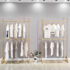 Adjustable Golden Color Floor Standing Garment Rack