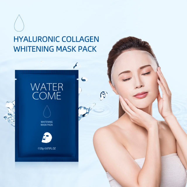WATERCOME Private Label Cosmetic Whitening Hydrating Beauty Face Sheet Mask Natural Organic Fruit Facial Mask