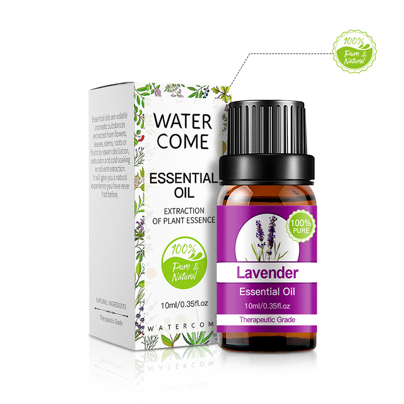 WATERCOME 10ml Nautral Organic Pure Lavender Essential Oil for Massage Aromatherapy Diffuser