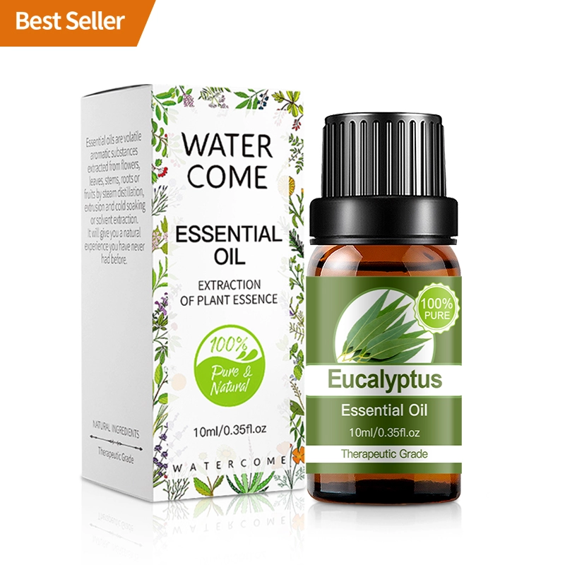 WATERCOME Natural Organic Pure Eucalyptus Essential Oil Massage Aromatherapy Diffuser 10ml Oil