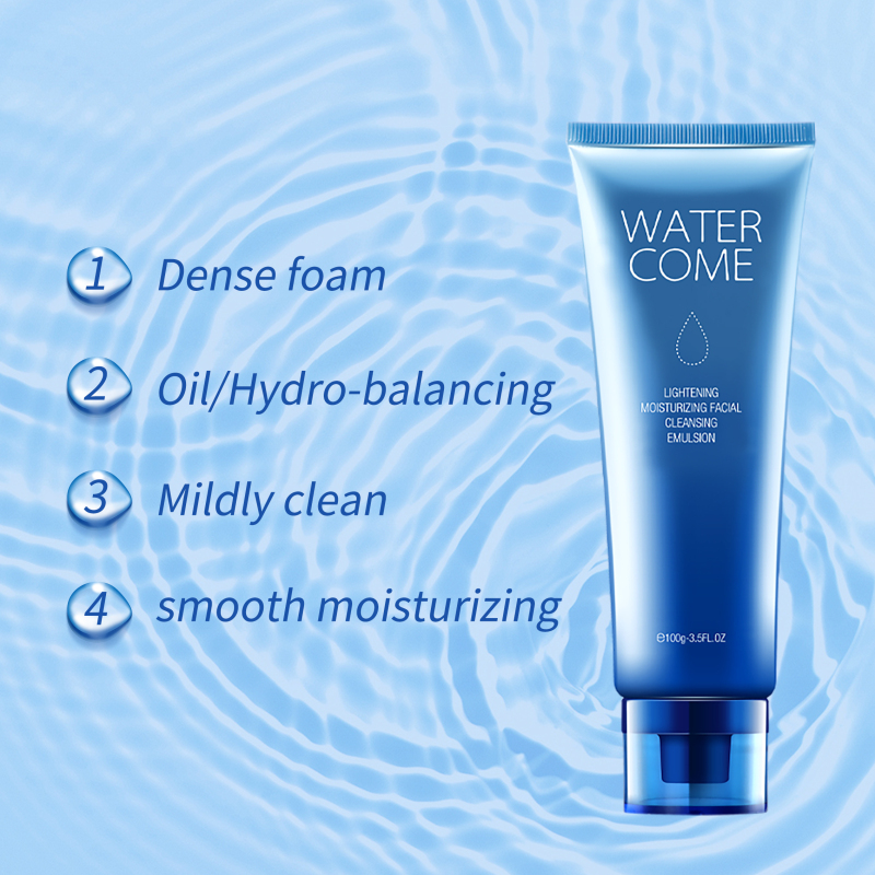 WATERCOME Lightening Moisturizing Facial Cleansing Emulsion Gentle Deep Cleansing 100g
