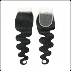 4x4 Transparent Body wave closure