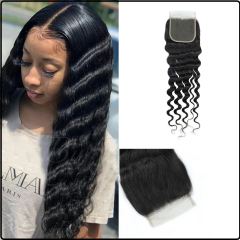 Luke Hair 4x4 Medium Loose Deep Closure