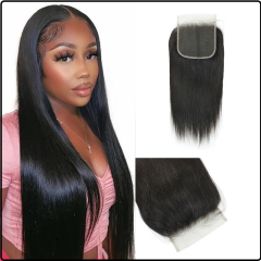 Luke Hair 5x5 Medium Straight Closure