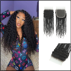 Luke Hair 4x4 Transparent Lace Kinky Curly Closure