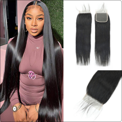 Luke Hair Raw Hair 4x4 Transparent Lace Closure Straight