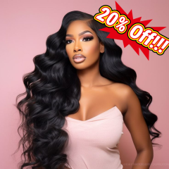 BTS|Body Wave HD WIGS Best Quality 100% Human Hair Glueless Black Wowen HD Lace Wig 200%-250% Density Silky Virgin Hair Long Lasting Wig