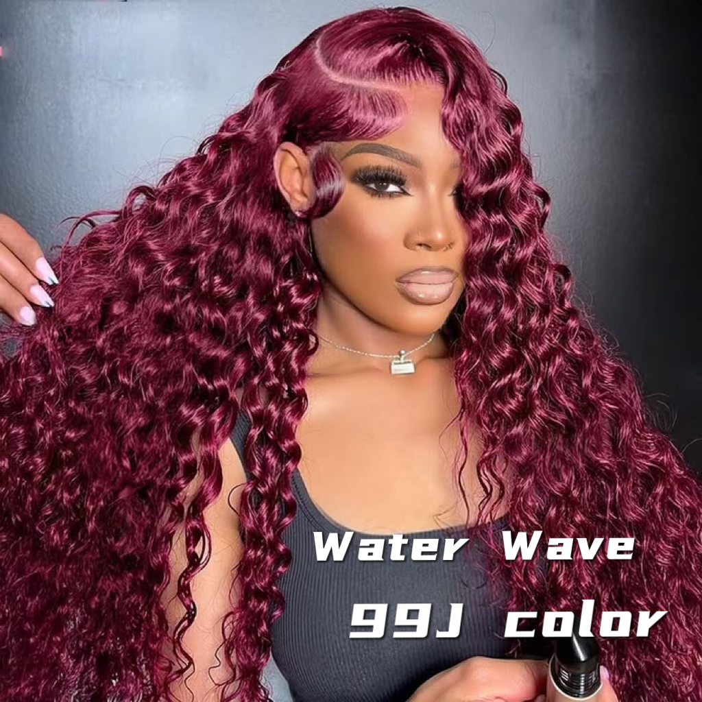 Water Wave Glueless Double Drawn wig