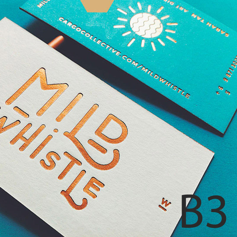 High-end Custom Business cards  Foil-Gold Edge-Gold 200/300/400/500Pcs