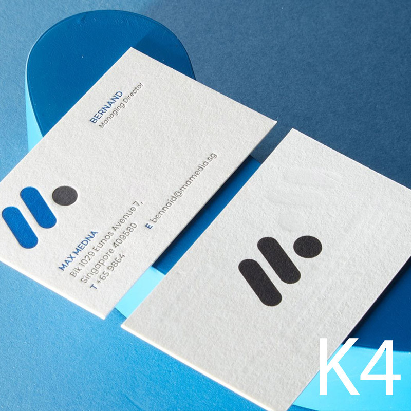 k4 Top private custom business cards special paper cotton card