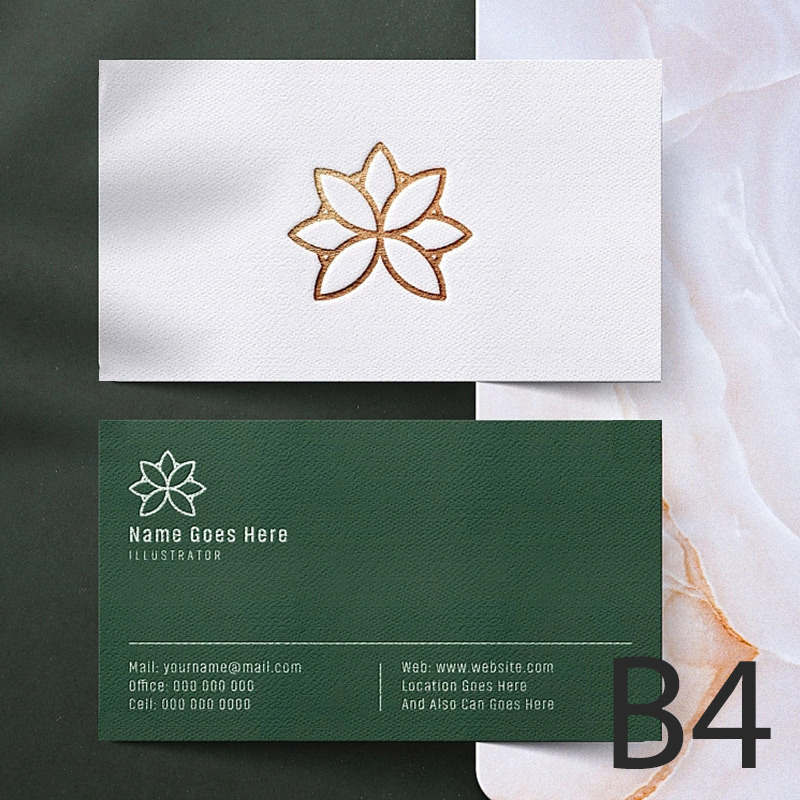 High-end Custom Business cards  Foil-Gold Edge-Gold  From 200Pcs
