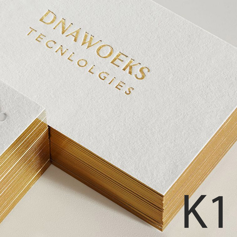 K1-k2 Top private custom business cards special paper cotton card gilding concave and convex customization From200Pcs
