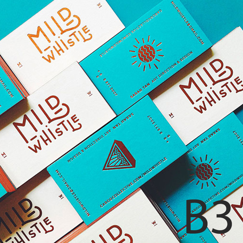 High-end Custom Business cards  Foil-Gold Edge-Gold 200/300/400/500Pcs