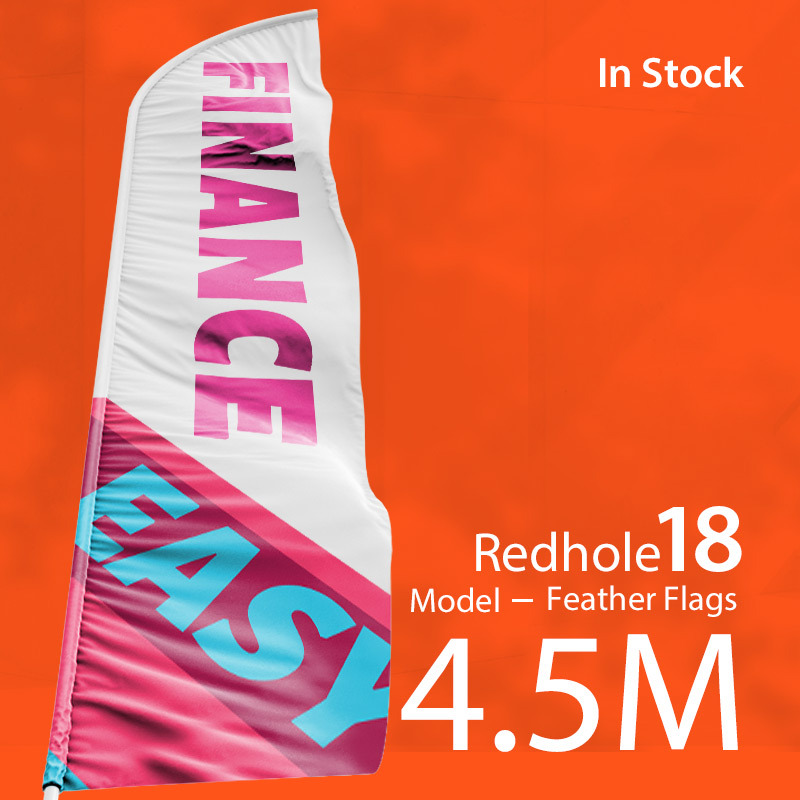 In stock— 4.5mFeather Flags Single side（仅旗面） 适合汽车 / 地产行业